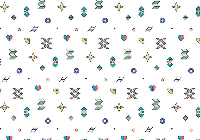 wallpaper vector trendy shapes seamless random pattern pastel outline ornamental Geometry geometric decorative decoration deco background abstract 