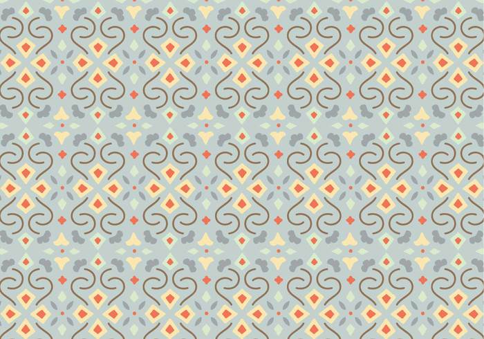 wallpaper vector trendy tile shapes seamless random pattern pastel ornamental mosaic geometric floral decorative decoration deco background abstract 