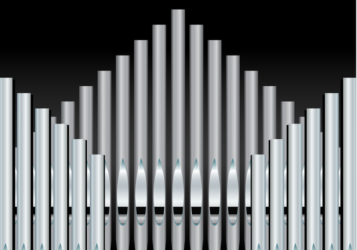 Waveform vintage sound pipe organ pipe piano organ musical music concert classic background  