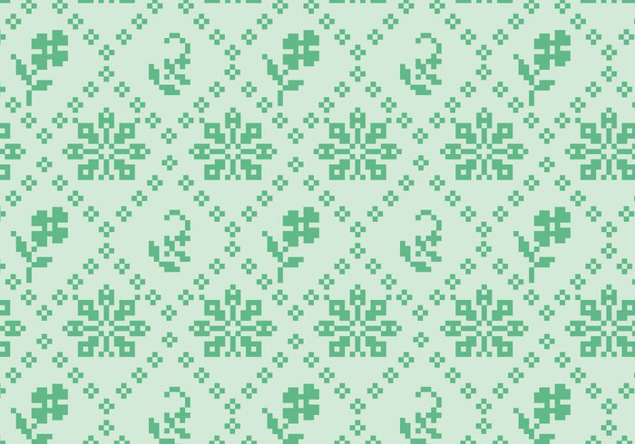 wallpaper vector trendy traditional stitching shapes seamless rustic random pattern pastel ornamental green Geometry geometric floral decorative decoration deco background abstract 