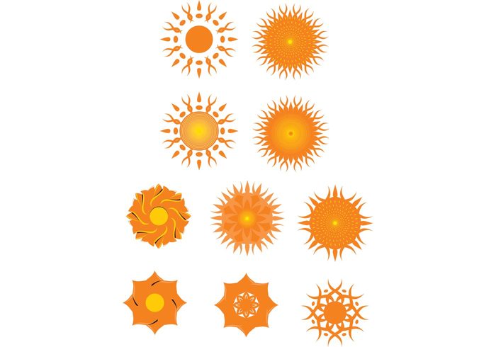 suns sun nature motiv icons 
