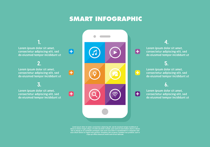 web touch technology smartphone smart sign screen phone modern mobile media information infography icon hand graphic flat design concept computer button business art 
