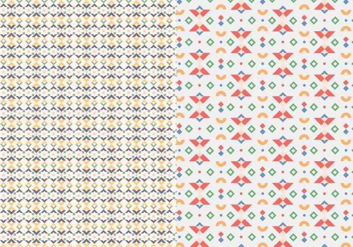 wallpaper vector trendy shapes seamless random pattern pastel ornamental mosaic Geometry geometric decorative decoration deco background abstract 