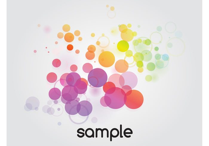 sample text rainbow multicolored motion happy fun dots Copy-space Cool backgrounds colorful circles bubbles bright 