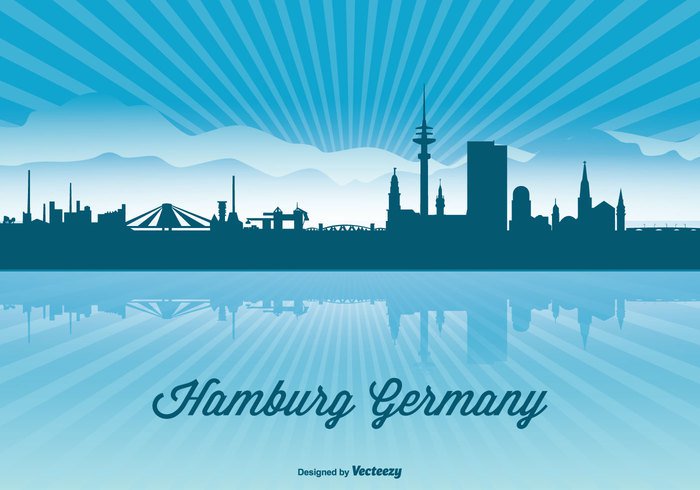 water view urban travel tower tourism symbol sunset sunrise structure skyline silhouette scene reflection postcard Place panorama old modern landscape landmark isolated harbor hamburg skyline hamburg germany skyline germany German flag Europe downtown Destination construction cityscape city skyline city cathedral business Built Bridge balloon background architecture abstract 