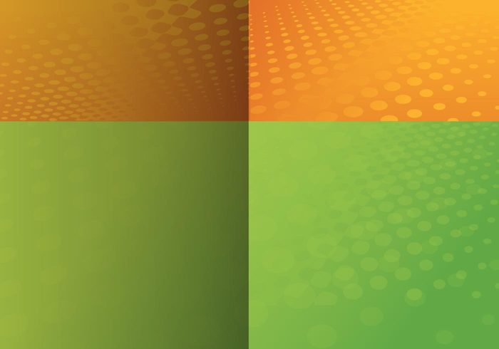 template orange letterhead halftone green folder dotted corporate business cards background  