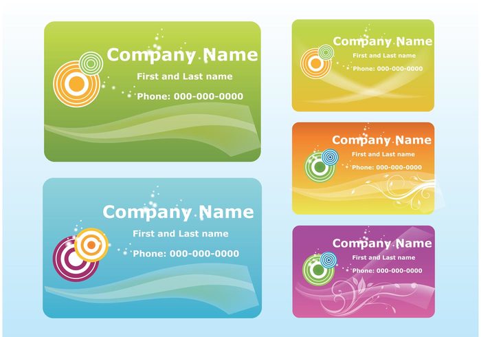 wave Visual identity Visual id template swoosh company circles card business cards business branding brand background 