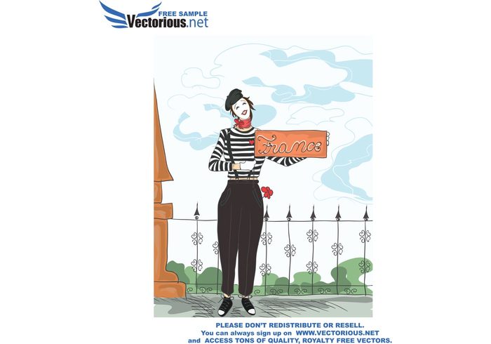 vector mime freebie free france 