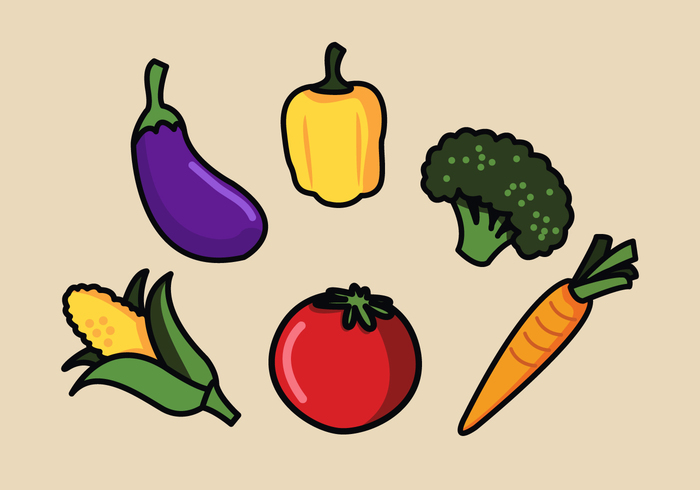 vegetarian vegetables vegetable vegan vector tomato Tasty sweet sign set season radish quality pepper paprika ornament object leaf isolated illustration icons icon Healthy health graphic garden fresh food element design cute corn cooking colorful color collection carrot cabbage broccoli avocado 