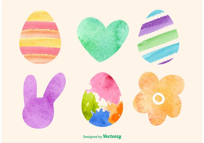 watercolor easter watercolor texture spring isolated holiday happy easter greeting egg easter icon easter egg easter cute cartoon Aquarelle 