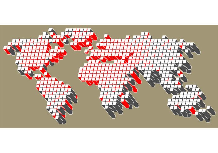world vector USA United states pixel misc map chadlonius background 