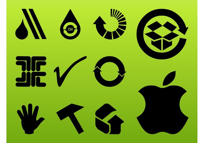 tick sync symbols stickers oil logos icons hand hammer drops dropbox decals check arrows apple 