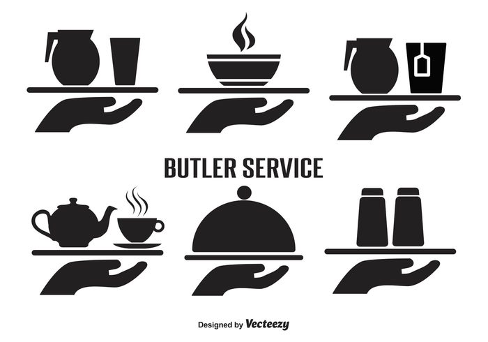 work wine waiter icons waiter Wait utensils Treat tray silhouette service server serve restaurant professional Platter plate occupation menu lunch isolated hunger Hold hand gourmet food service food drink dinner dining cups cook coffee chef Catering Carry butler service butler icons butler buffet breakfast bottles black 