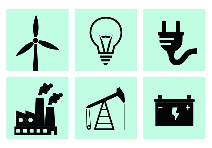 windmill wind Turbine symbol smoke smog silhouette Rig Power plant power pollution Plug outlet oil rig oil nuclear power plant light lamp industry fuel factory icon factory energy electricity electrical ecology connect cable bulb battery background 