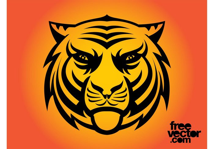wild tiger tattoo T-shirt print stripes striped eyes cat Big cat animal angry 