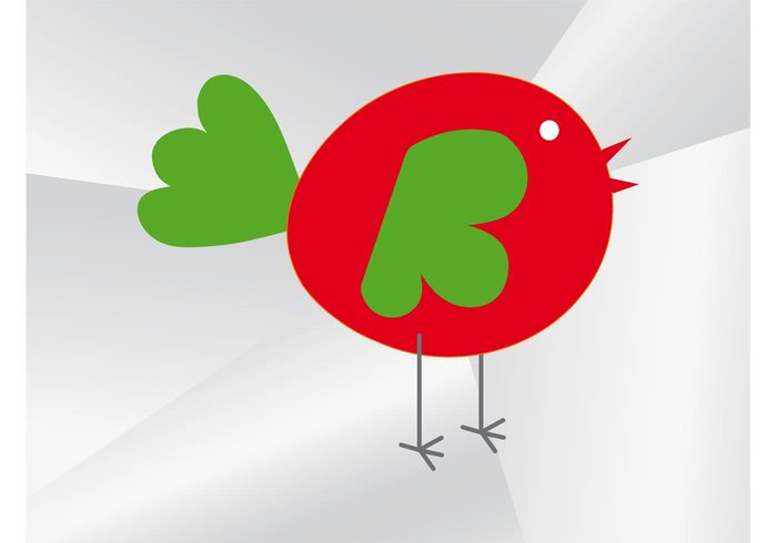 wing twitter tail stylized sticker social media Simplified minimal mascot legs character body beak animal 