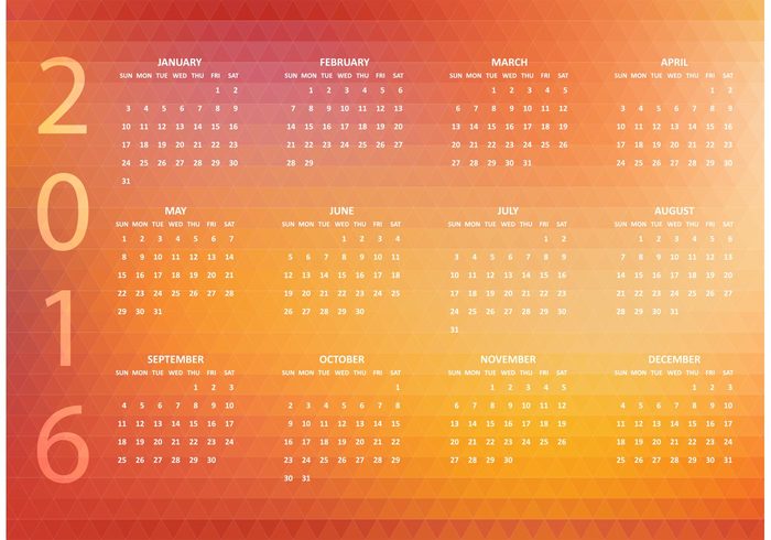 year week vector triangle time template schedule polygonal calendar polygon planner paper page origami organizer office number mosaic month illustration header graphic geometric footer element digital diary diamond design decorative day date daily calender calendar 2016 calendar background Annual 2016 