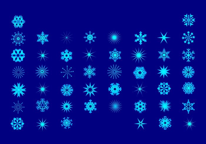 winter symmetry snowflakes snow shape ice geometric cold christmas 
