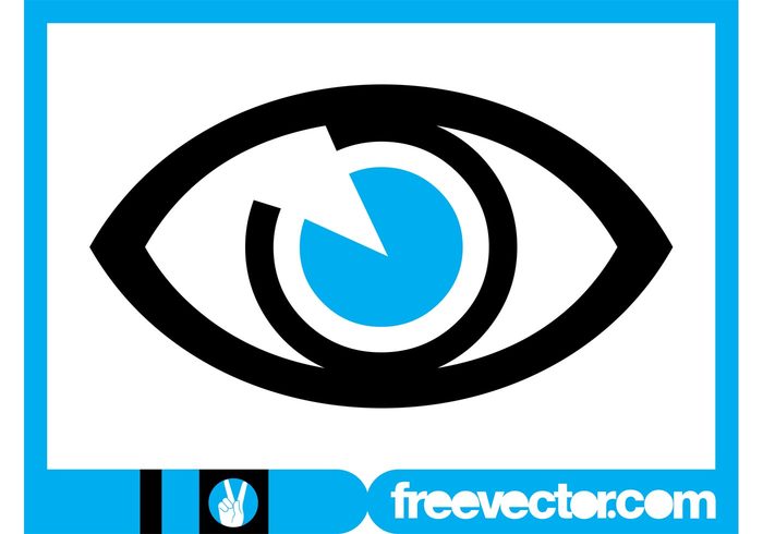 watch Vision stylized sight sense see logo template logo Iris icon Eyesight eye 