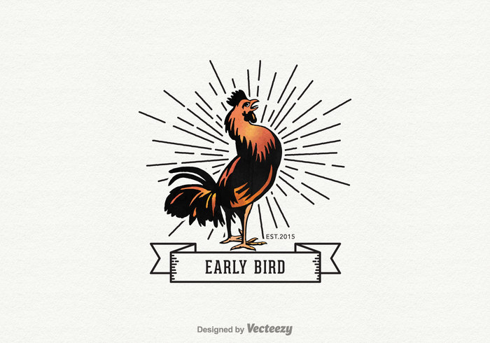 white vector the early bird gets the worm symbol silhouette sign rooster product poultry name meat logo Livestock label isolated illustration icon Hen head Fowl food farm elements early bird gets the worm early bird early design concept company cockerel cock chicken cartoon business bird background art animal abstract 