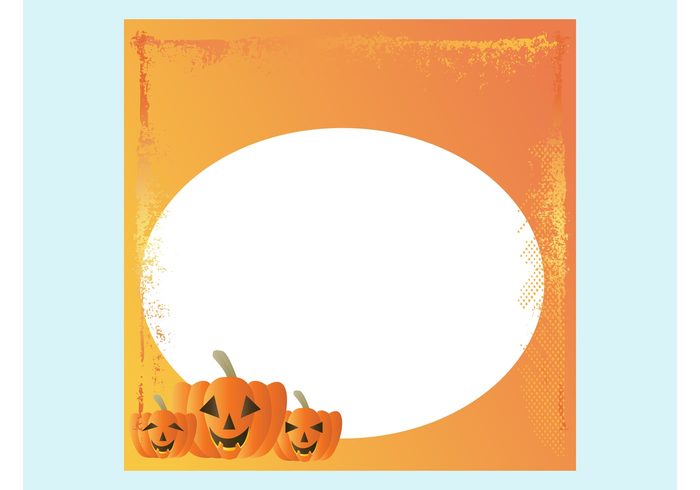 splatter seasonal rectangle pumpkins November holiday grunge geometric shapes faces expressions ellipse  