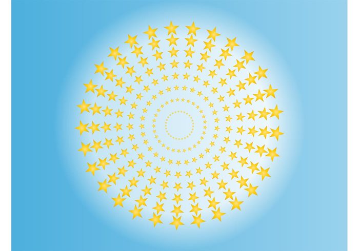 stars Star circles star sky round radial pattern Geometry geometric shapes decorative decoration circular Circles vector circles 