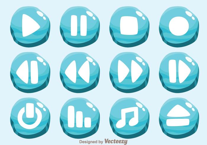 water video touch theme template stop sound rewind player play button icons play button icon play button play pause on off next music media player media button interface ice forward button 