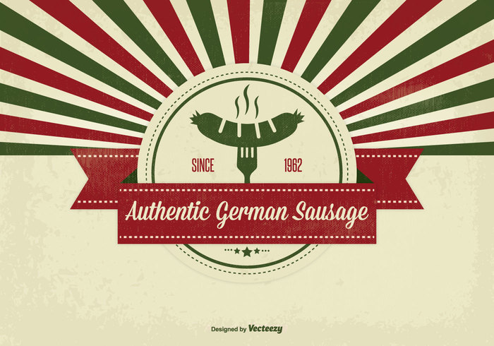 wurst vintage template Tasty sunburst snack Single silhouette sign sausage roasted retro restaurant promotional poster pork picnic party old meat meal lunch isolated hot grunge grilled grill gourmet german sausage German fresh Frankfurter fork food fast drawing dog delicious cooking cooked bratwurst beef barbecue 