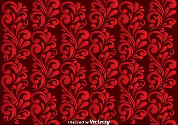wallpaper swirly shape seamless red ornament luxury lines floral elegant decoration background 