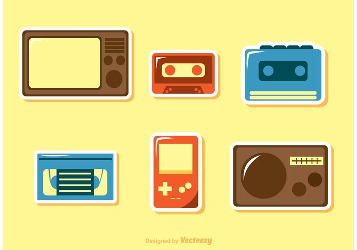 videogame video game tv technology tape player style stereo retro tv retro radio nintendo gameboy cassette tape cassette audio 80's 1980s 