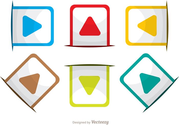 ui symbol sign pointer point play button play next steps next step next infographic icons direction cursor concept colorful arrow arrows arrow icon arrow  
