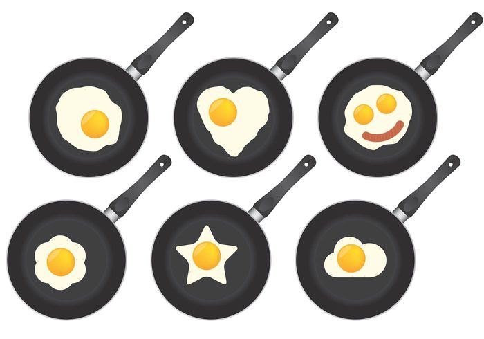 steel skillet restaurant pan with handle pan metal meal kitchen isolated hot Healthy handle fry fried egg food egg eat dinner dining Diet cooking pan cooking cook breakfast 