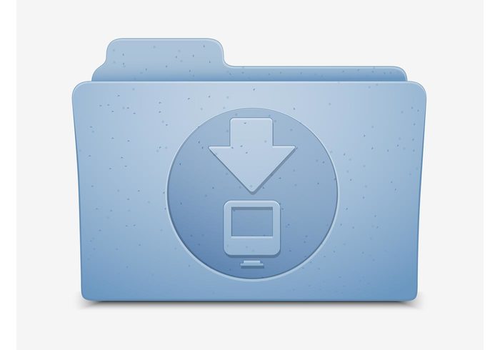 Vector Icon texture technology stylized storage spots shadows os x mac logo downloading computer blog arrow app 