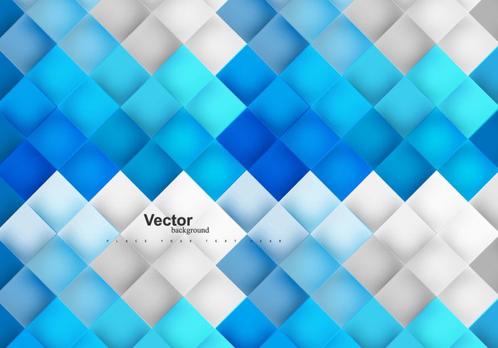 white wallpaper texture square shape seamless Repetition pattern mosaic geometric design blue background backdrop abstract 