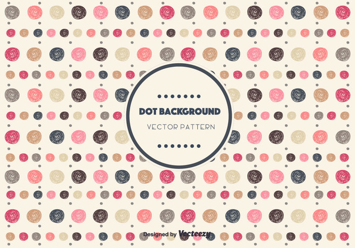 vector swatch set seamless polka dot pattern polka dot pattern pack hand drawn dot free dots dot pattern color circles background 