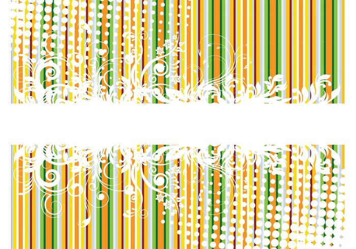 wallpaper template swirls stripes striped Stems plants lines flowers floral colorful background 