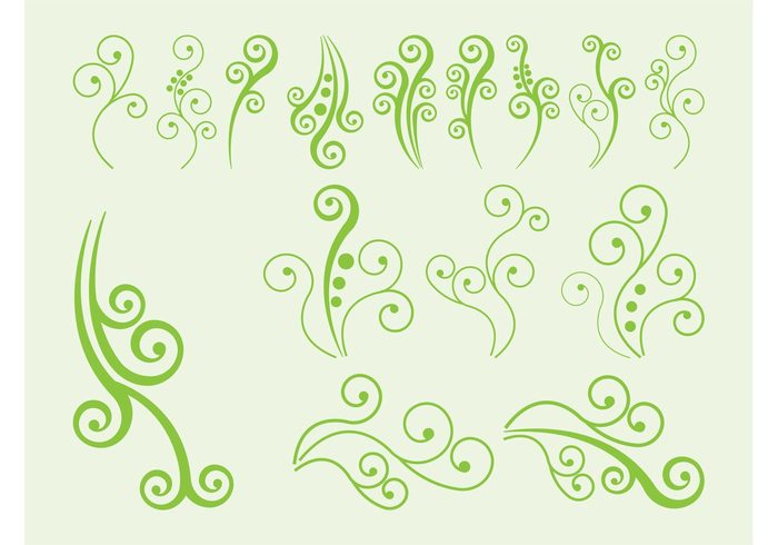 vines vine swirls swirling Stems spring spirals Spiraling silhouettes plants nature flowers dots decorative decorations 