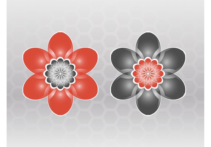 stickers spring plants petals nature logos icons flowers floral flora decorative decorations blossoms bloom 