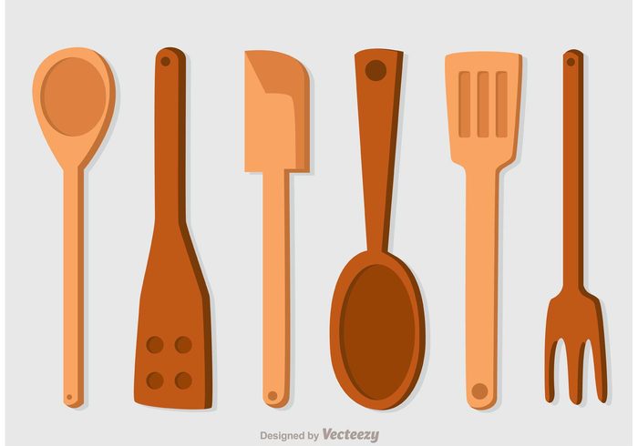 wooden spoons wooden spoon wooden wood utensil Studio spoon object knife kitchenware kitchen isolated home fork Domestic cutlery cooking cook 