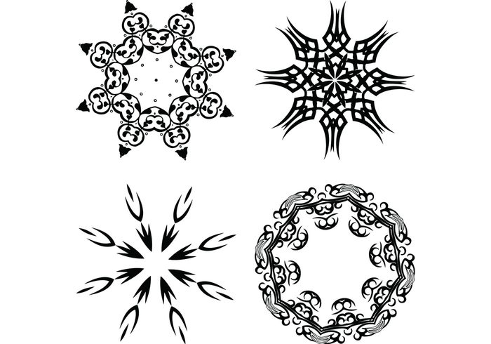 tribal art ornate ornaments geometric freebie filigree elements elegant decorative designs circles 