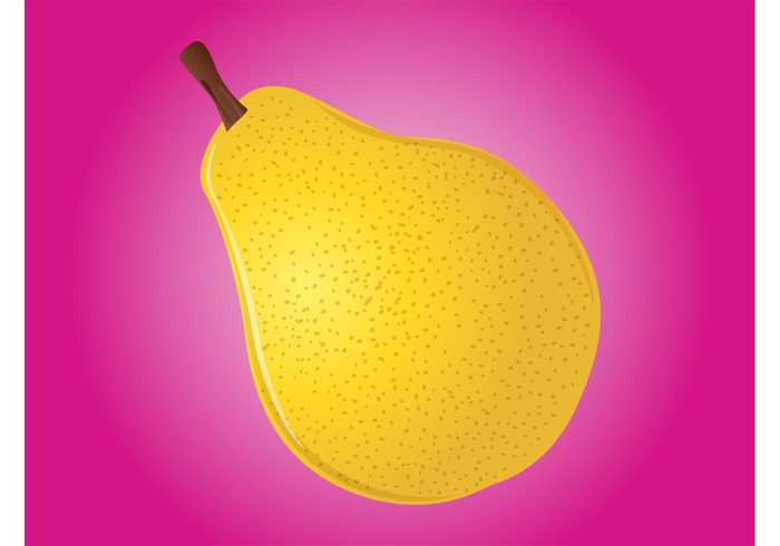 vitamins skin Ripe Pear vector Healthy fruit food eat Diet cartoon 