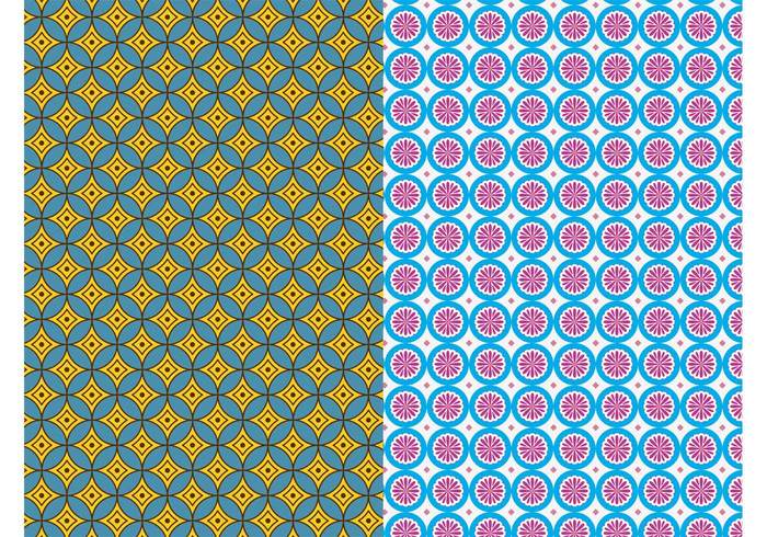 wallpapers seamless patterns Patterns Geometry geometric shapes flowers floral dots circles Backgrounds Backdrops  