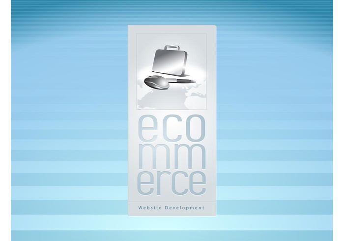 web panel office mouse money map internet finance e-commerce computer commerce business brochure briefcase 
