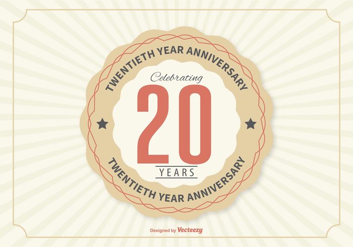 Years year wedding twentieth trust template tag symbol Successful success sticker stamp sign seal retro poster party partnership number marriage label jubilee incorporation illustration happy graduation emblem design decoration corporate company certificate ceremony celebration card business brand birthday banner badge background anniversary 20th 20  