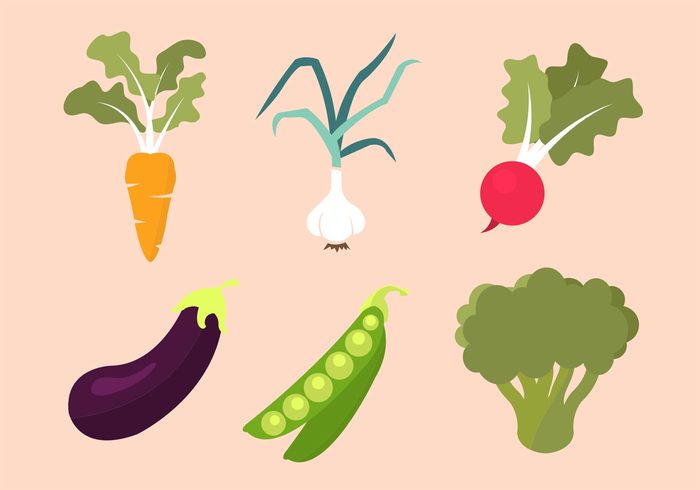 vegetables symbol Peas onion leaf Healthy garden food flat eggplant decorative colorful collection carrot broccoli isolated broccoli 
