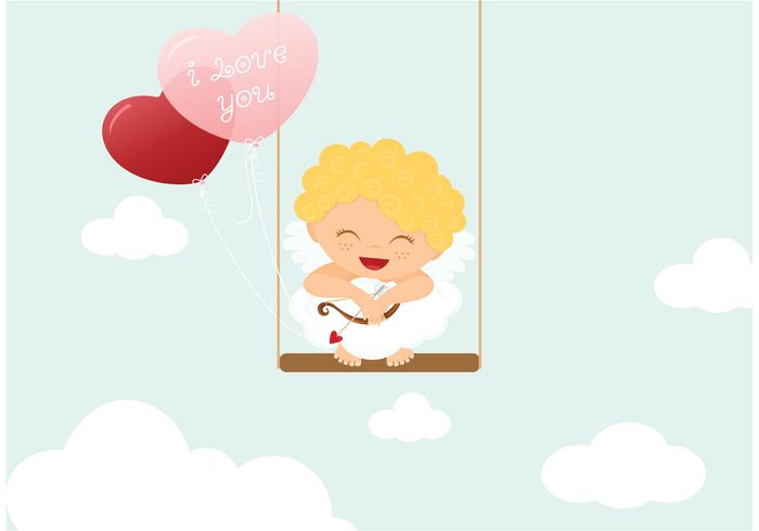 young wing white vector valentine swinging swing sweet Smile sky romantic romance red love little kissing kiss kids swinging kid illustration Heaven hearts heart shaped balloons heart happy greeting girl fun fly dress cute cupid clouds clipart child cheerful character celebration cartoon beautiful balloons background announcement angel 
