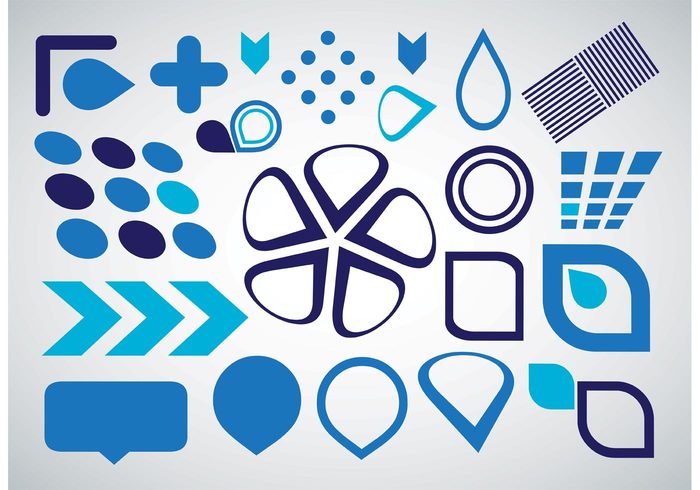 water symbols squares shapes Rectangles plus logo leafs icons Footage flowers Flash drops design clip art circles bubbles arrows abstract 