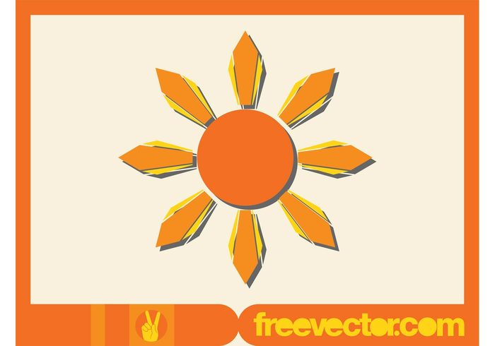 weather sun summer sticker rays logo light icon geometric Daytime climate 