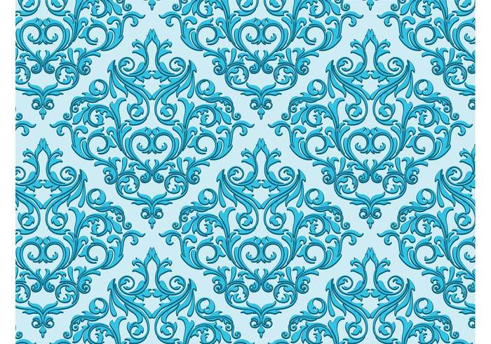 wallpapers vintage swirls retro plants flowers floral damask background backdrop antique abstract 