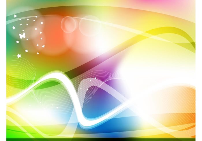 wave swirl shapes rainbow radiant glowing Free Background Desktop background colorful abstract 